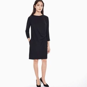 *NWT* Gant Drape Dress Black Crepe - Size 6